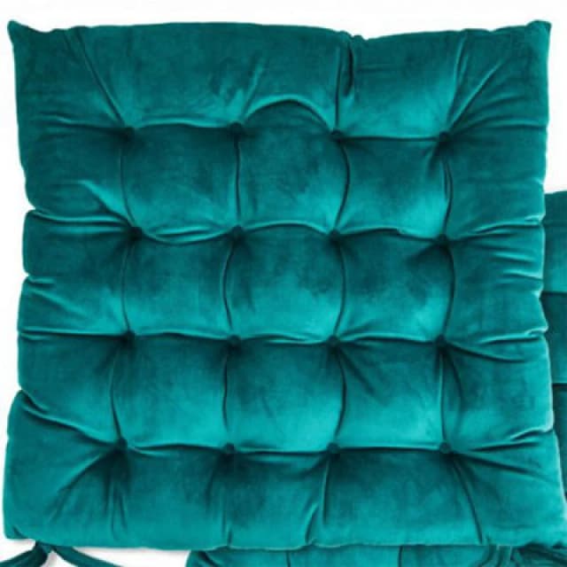 EMMA BARCLAY Emma Barclay - Le Chateau Velvet Seat Pad Emerald VELHSPSEAEMG