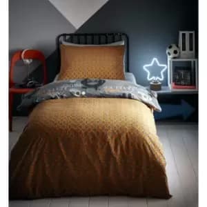 Gamer Single Duvet Cover Fully Reversible Glow In The Dark Quilt Cover Set Teenagers Kids Bedlinen Bedding Set - Multicoloured