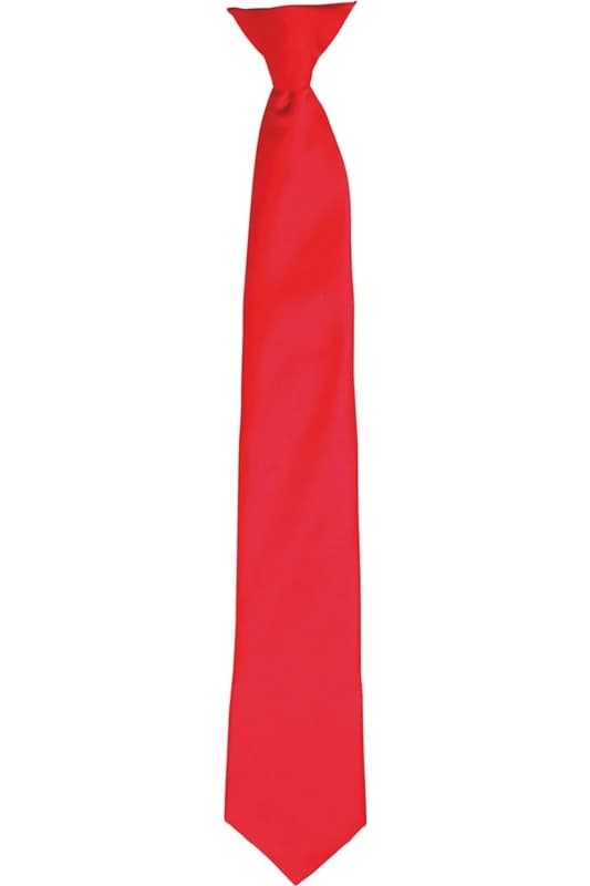 Premier Premier Satin Tie in Red Red One Size Unisex 5063470360543