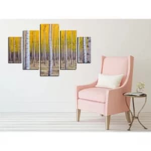 ST223 Multicolor Decorative MDF Painting (5 Pieces)