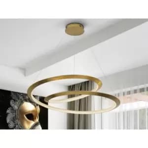 Schuller Eternity Integrated LED Pendant Ceiling Light Gold 3000K