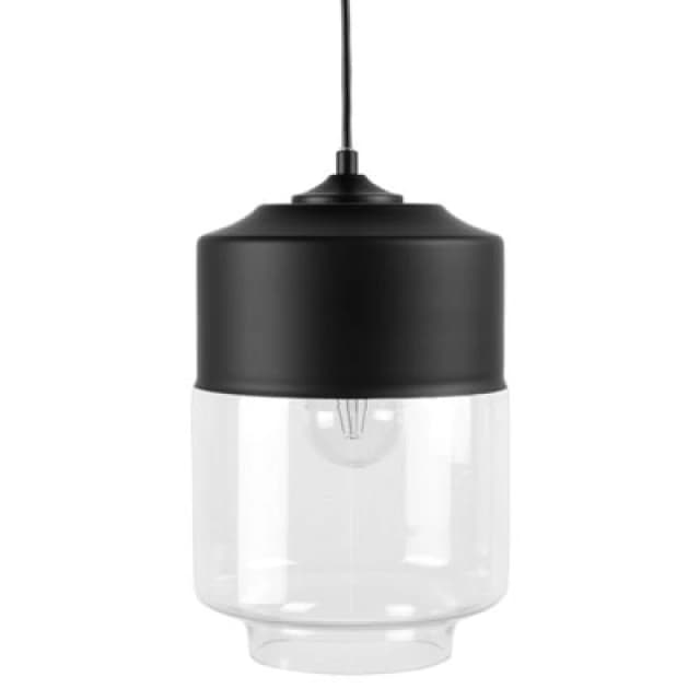 Beliani Pendant Lamp Jurua Glass Black