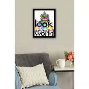 SC0298 Multicolor Decorative Framed MDF Painting