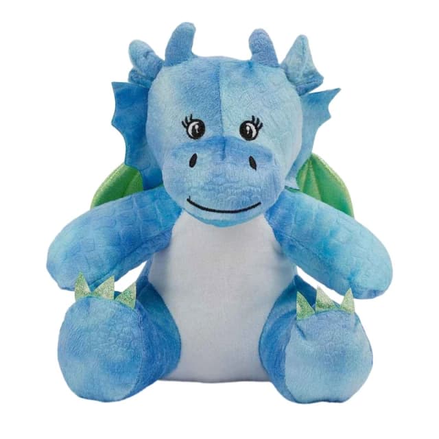 Mumbles Mini Dragon Plush Toy in Blue Size: Medium Blue Unisex M