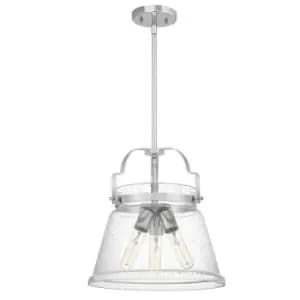 Quintiesse Quoizel Wimberley Dome Pendant Ceiling Light Polished Chrome