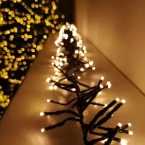 Samuel Alexander - 768 LED 4.5m Premier Compact Cluster Brights Indoor Outdoor Christmas Multi Function Mains Operated Lights in Vintage Gold