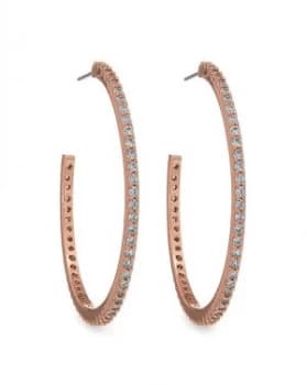 Jon Richard Rose Gold Hoop Earring