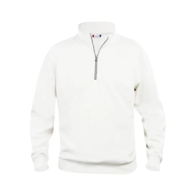 Clique Womens Basic Half Zip Sweatshirt in White Size: Small White Female S
