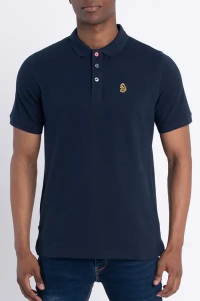 Luke 1977 New Mead Sport Core Polo Dark Navy
