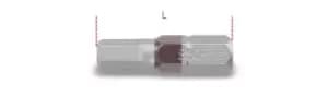 Beta Tools 860PE 1/4" Hex Drive Individual Hexagon Bit 10mm 008600110