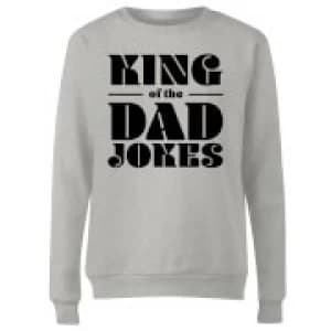 King of the Dad Jokes Womens Sweatshirt - Grey - 3XL