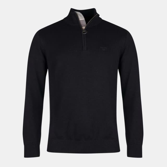 Barbour Mens Half-Zip Jumper Black BK31 male S