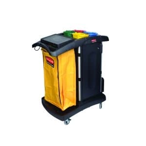 Rubbermaid Secure Microfibre Cart Assembled Black R052001