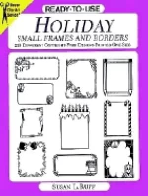 ready to use holiday small frames and borders 229 different copyright free