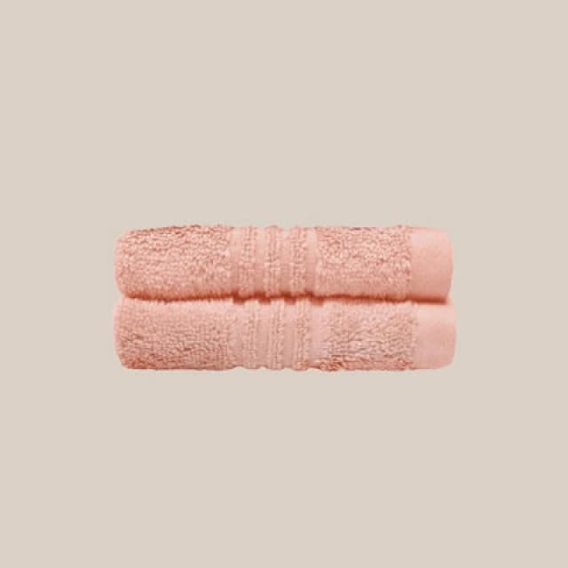 Misona Ultra Soft Bamboo Face Cloths Pack Of 2 - Blush