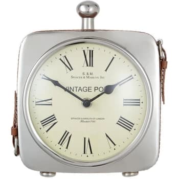 Hotel Collection Square table clock - Silver