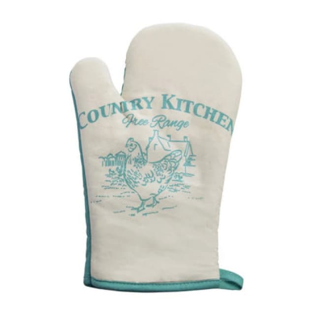 Premier Housewares Country Kitchen Single Oven Glove White