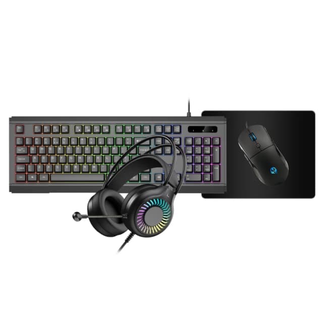 VIDA VIDA GAMER BLK 4IN1 USB KB MS HS KIT keyboard GAMER4IN1-BLK