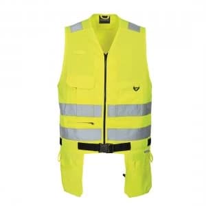PW2 Xenon Hi Vis Tool Vest Yellow 2XL