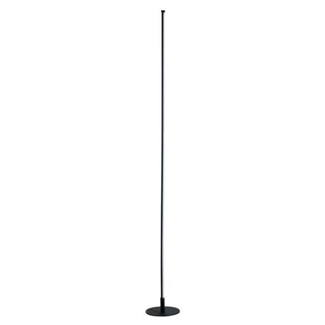 Happy Homewares Modern Sleek Stick Style LED Standard Floor Lamp with Foot Dimmer Switch in Black Unisex
