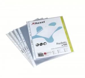 Rexel Pocket A5 PP 75mic Clear PK100