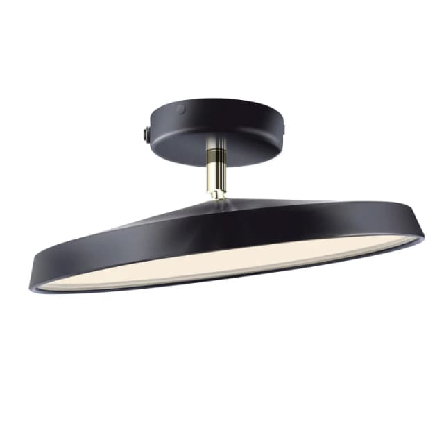 Nordlux Kaito Indoor Ceiling Light Black Metal Intergrated LED 30, 000hrs - Mains Powered, IP20 Black Unisex