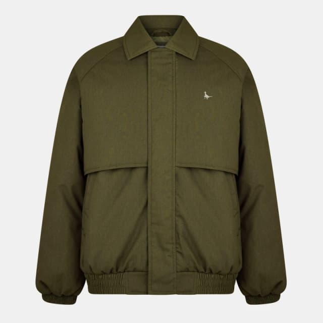 Jack Wills Mens Long Sleeve Full Zip Harrington Jacket Khaki male S