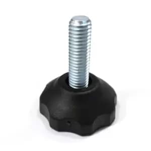 Moderix M8 25mm Plastic Base Swivel Bolt Furniture Glide Leveling Foot - Size 30