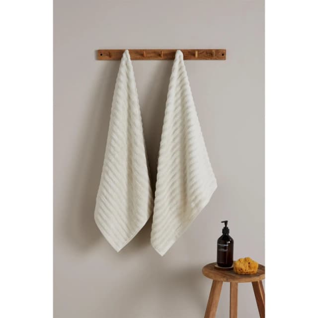 Homelife Super Soft Ribbed Bath Towels - Nude Nude Bath Towel