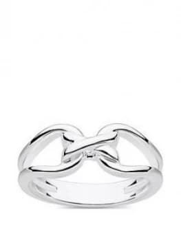 Thomas Sabo Sterling Silver Heritage Link Ring, One Colour, Size Small, Women
