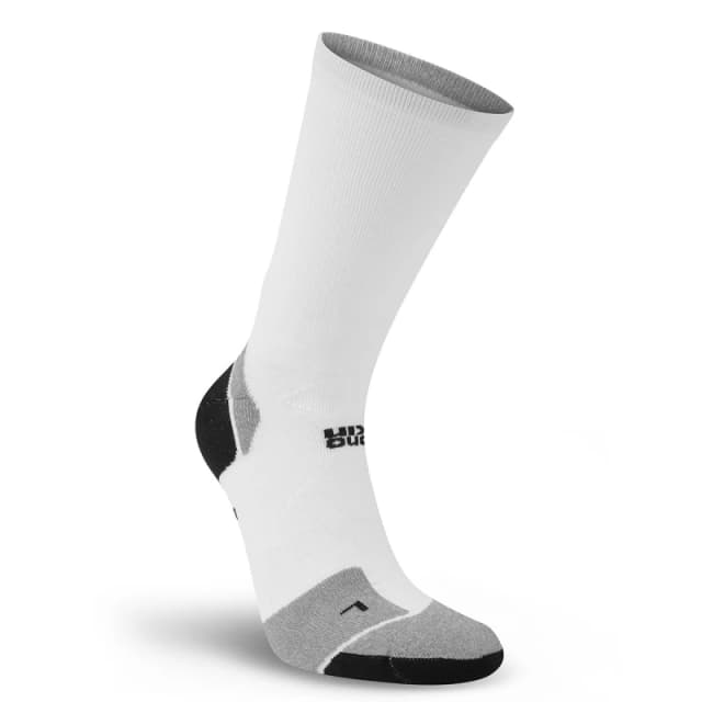 Hilly Hilly Marathon Fresh Crew Minimum cushion running socks - White/Grey / M