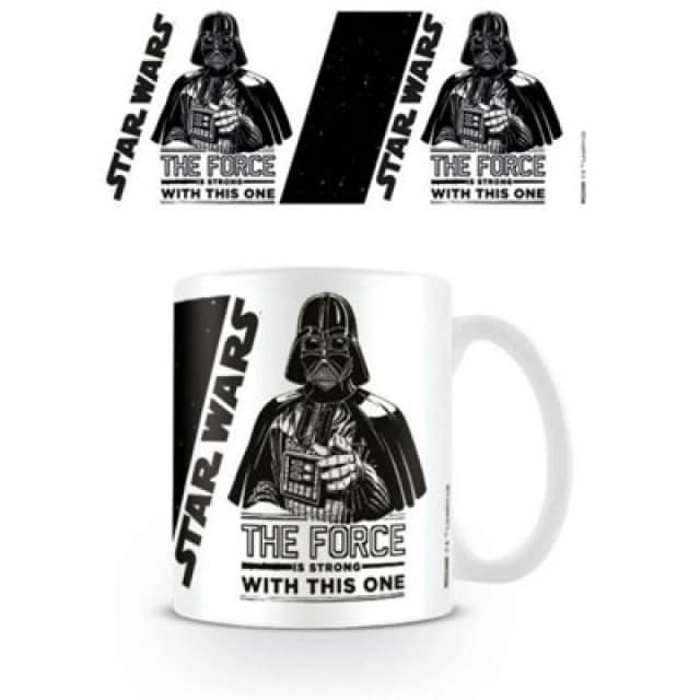 Star Wars The Force Is Strong Mug White unisex