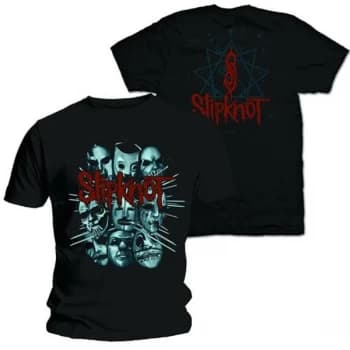 Slipknot - Masks 2 Unisex Large T-Shirt - Black