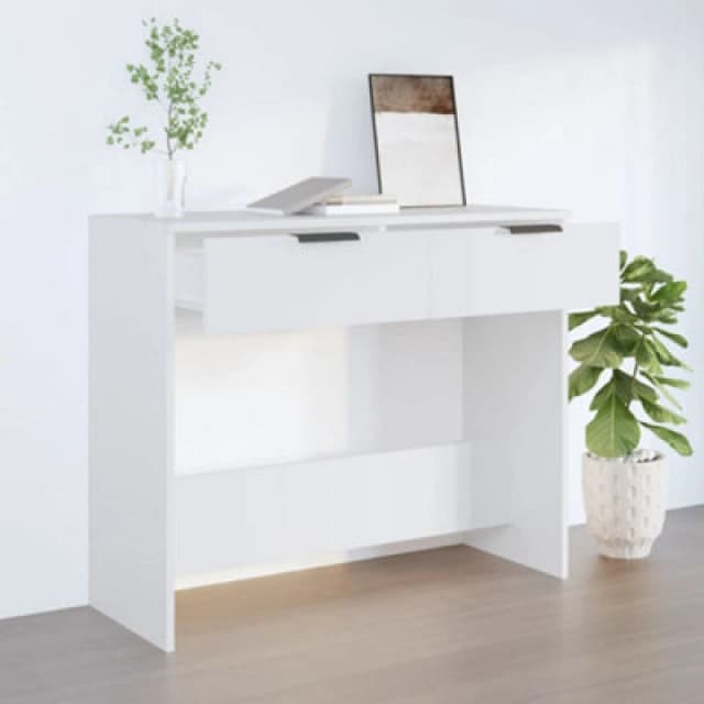 VIDAXL Console Table White 90x36x75cm Engineered Wood Vidaxl 8720287079224