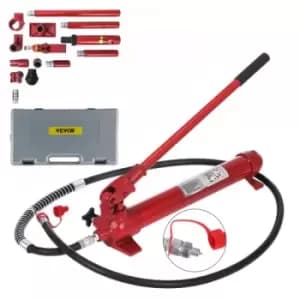 VEVOR 10Ton Power Hydraulic Jack Holder Bodywork Repair Kit for Auto Car Repair Tool with 1.4M Hose Lift RAM Portable