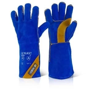 BFlex XLarge Welder Gloves Blue
