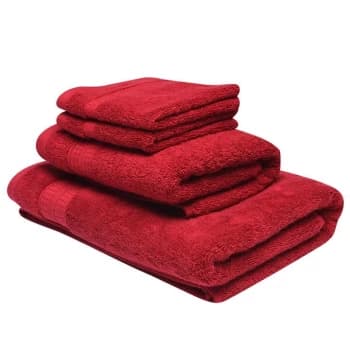 Linens and Lace Egyptian Cotton Towel - Red