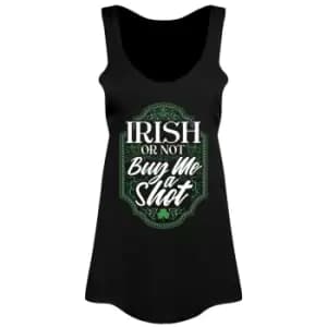 Grindstore Womens/Ladies Irish Or Not Buy Me A Shot St Patricks Day Vest Top (L) (Black)