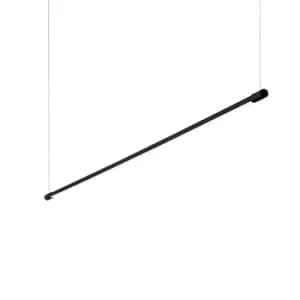 Yoko LED Decorative Linear Integrated Pendant Light Black, 3000K