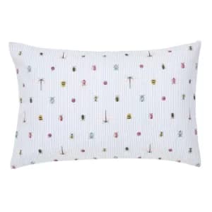 Joules Botanical Bugs Chalk Housewife Pillowcase Pair Chalky White