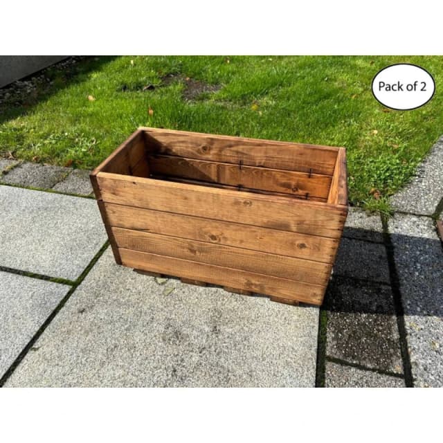 Charles Taylor Multi Pack of 2 - Regular Open Berwick Trough - L35 x W52.5 x H30.5cm in Light Brown Light Brown Unisex