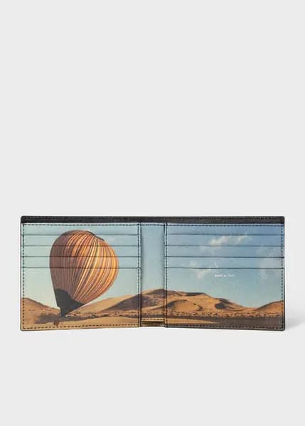Paul Smith Black 'Signature Stripe Balloon' Interior Billfold Wallet
