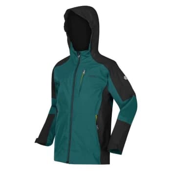 Regatta Junior Calderdale II Waterproof Jacket - PacifcGr/Blk