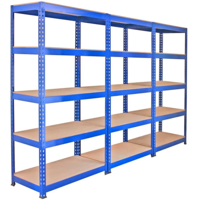 MONSTER RACKING Monster Shop - 3 Racking Bays 90cm Warehouse Shelves Storage Garage Shelving 5060225630272