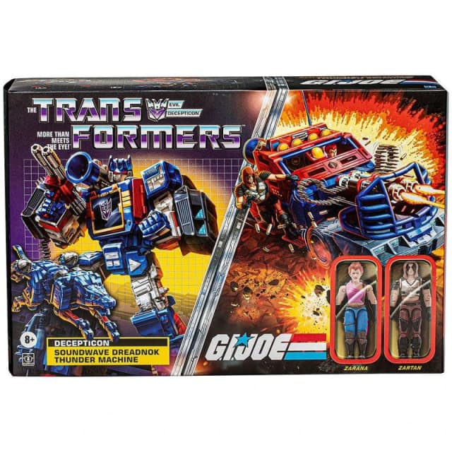 Transformers Transformers x G.I. Joe Soundwave, Zartan & Zarana - Black One Size