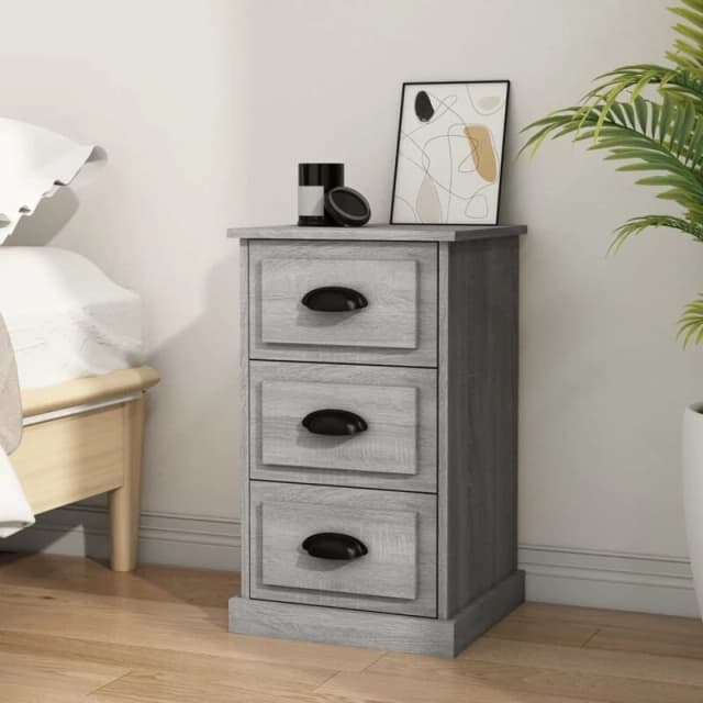 VIDAXL Bedside Cabinet Grey Sonoma 39x39x67cm Engineered Wood Vidaxl 8720845790561