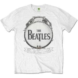 The Beatles - World Tour 1966 Unisex X-Large T-Shirt - White