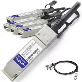 AddOn Networks 3m, QSFP28/4xQSFP28 InfiniBand cable 1m Black, Silver