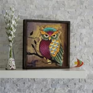 KZM663 Multicolor Decorative Framed MDF Painting