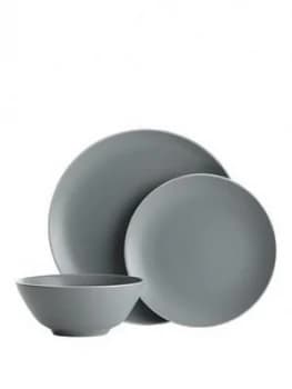Mason Cash Classic Collection 12 Piece Dinner Set - Grey